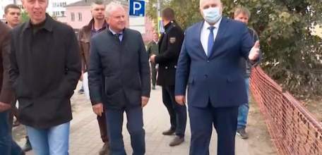 Ход работ на контроле: глава города посетил строительные объекты, на которых идёт масштабная реконструкция