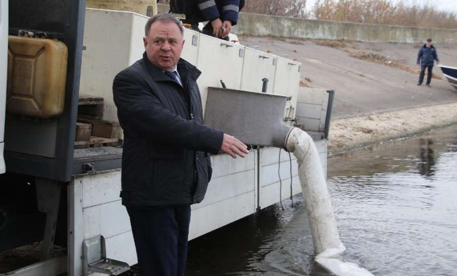 Экореабилитация водных объектов Липецкой области завершается зарыблением Матырского водохранилища