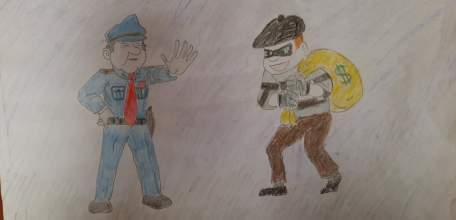 В Елецком ЛО МВД России на транспорте состоялся конкурс детских творческих работ «Мой папа полицейский»