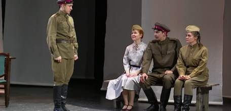 К 75-летию Победы: актёры драматического театра «Бенефис» готовятся к премьере спектакля «Ветеран»