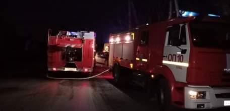 Пожар в г. Елец