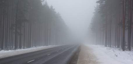 Внимание! Предупреждение МЧС: туман на дорогах