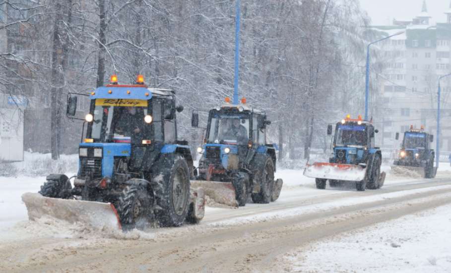 Коммунальные службы Липецкой области устраняют последствия снегопада