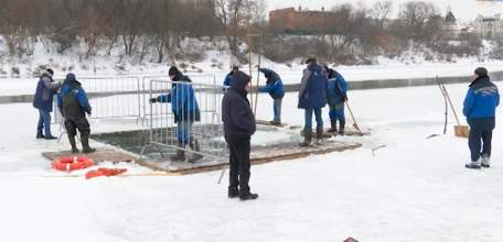 Иордань на Быстрой Сосне: город и спасатели готовятся к проведению Крещенских купаний