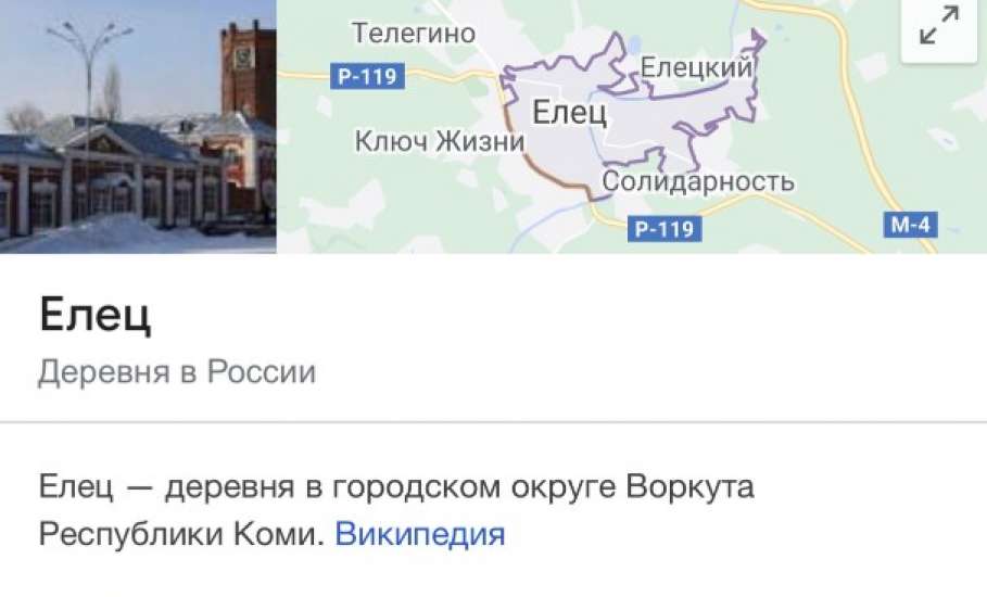 Чем Google Елец считает...