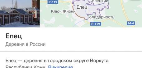 Чем Google Елец считает...