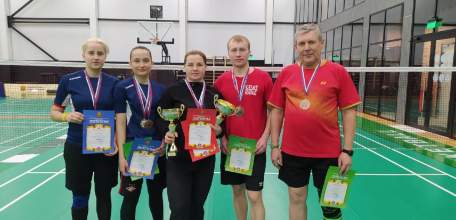 5 наград - итог выступления команды ЕГУ им. И.А. Бунина на чемпионате Липецкой области по бадминтону