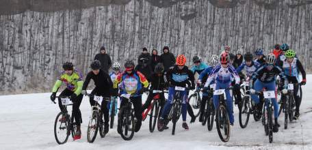 В Елецком районе прошла традиционная зимняя велогонка ХСС "Воргольские скалы"