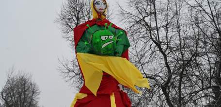 Ельчане проводили зиму