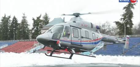 В Ельце впервые побывала воздушная скорая помощь: пациента городской больницы транспортировали в Липецк