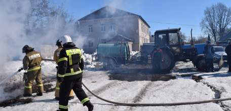 Учения по ликвидации ландшафтных пожаров на территории сельского поселения Пищулинский сельсовет