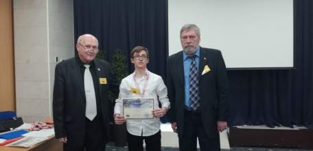 Ученик школы №15 представил проект о жизни ельчан в военное время на Всероссийском форуме