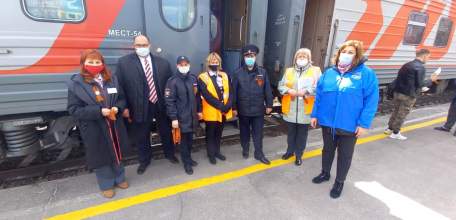 Сотрудники транспортной полиции присоединились к Всероссийской акции «Георгиевская ленточка»