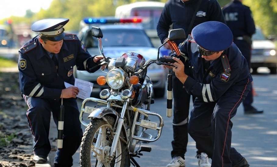 В Елецком районе завершено, а в Ельце начинается профилактическое мероприятие "Мотоциклист"