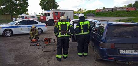 Тренировка по ликвидации последствий дорожно-транспортного происшествия на территории Елецкого муниципального района