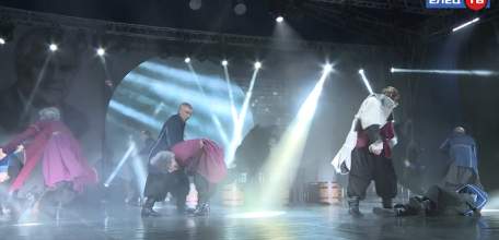 Театр танца «Казаки России» представил ельчанам спектакль, посвящённый памяти Т. Хренникова