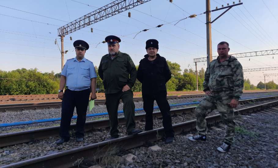 Сотрудничество транспортной полиции с казаками в Липецкой области