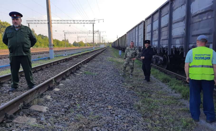 Сотрудничество транспортной полиции с казаками в Липецкой области