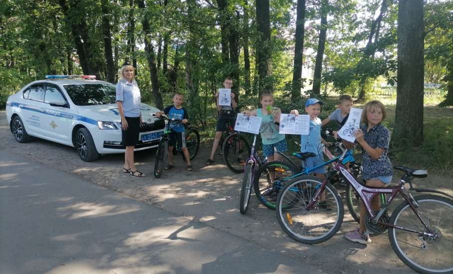 В Елецком районе прошла акция ГИБДД «Велосипедист на дороге!»