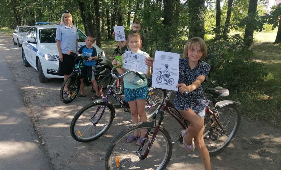 В Елецком районе прошла акция ГИБДД «Велосипедист на дороге!»