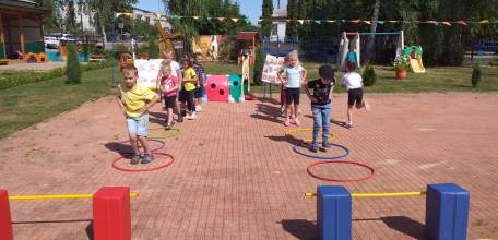 "Веселые старты" в п. Ключ Жизни Елецкого района