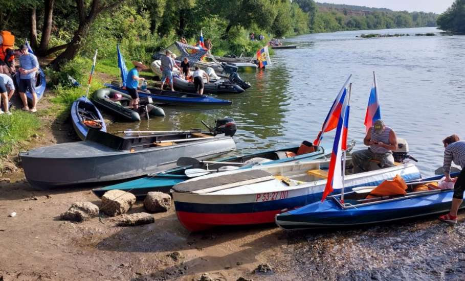 В Елецком районе состоялась традиционная ежегодная регата по рекам Быстрая Сосна и Дон