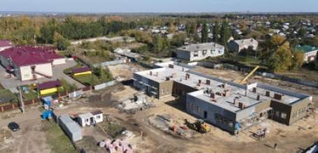 В поселке Солидарность Елецкого района ведется строительство нового ясельного корпуса