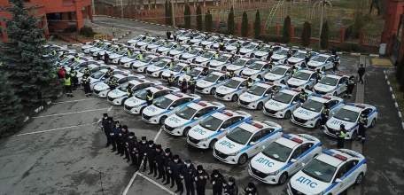 Ключи от 73 новых патрульных автомобилей получили сотрудники липецкой Госавтоинспекции