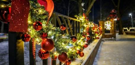 Давно уже в украшениях стоят парки города Ельца, и каждый по-своему красив!