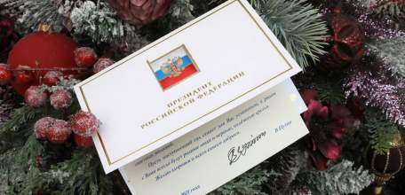 Президент России поздравил Игоря Артамонова и всех липчан с Новым годом и Рождеством