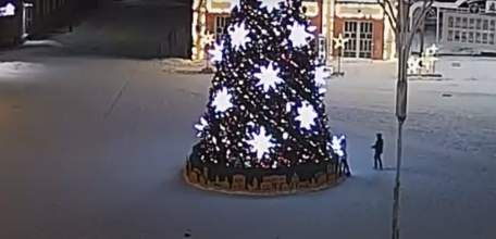 Двое несовершеннолетних подозреваются в хищении светодиодной звезды с главной новогодней елки Ельца