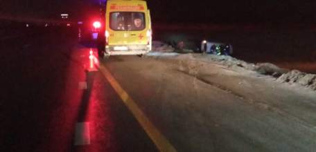 В Елецком районе перевернулся микроавтобус