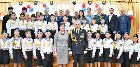 В Елецком районе состоялось открытие военно-морского кадетского класса