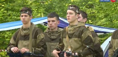 Оздоровительно-палаточный лагерь развернул свои позиции для будущих защитников Родины