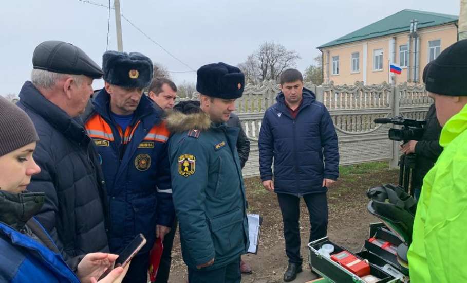 На территории Елецкого района состоялись командно-штабные учения по гражданской обороне