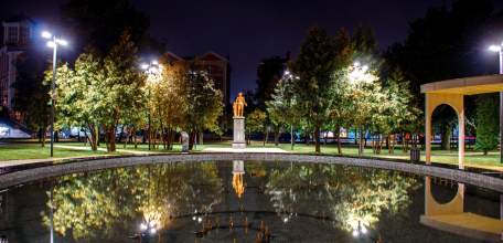 Благоустройство сквера Пушкина завершилось в Ельце