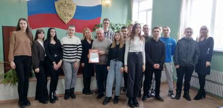 «Студенческий десант» посетил ОМВД России по Елецкому району