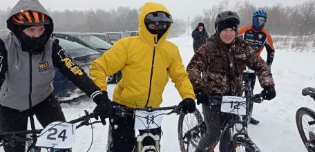 В Елецком районе состоялась велогонка "Зимний Воргол"
