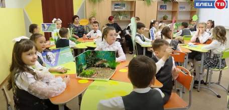 В школе № 12 школьники знакомились с бионикой и моделировали среду обитания животных