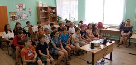 Мероприятие ГИБДД в пришкольном лагере школы №17 им. Т.Н. Хренникова