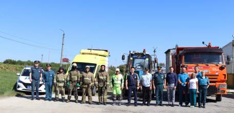 Тренировка по ликвидации последствий дорожно-транспортного происшествия на территории Елецкого муниципального района