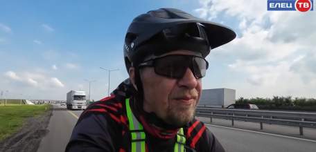 Лишился ноги, но не сдался: велосипедист из Свердловска Луганской Народной Республики едет в Москву