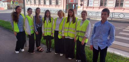 Акция ГИБДД «Граффити дорожной безопасности» в школе №15 г. Ельца