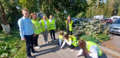 «Граффити дорожной безопасности» в школе №24 г. Ельца