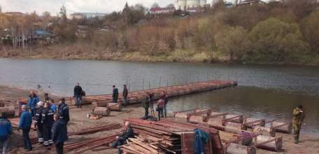 Внимание жителей! Понтонную переправу через Сосну в районе Нижнего Затона демонтируют