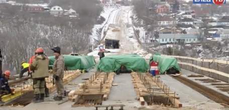 В Ельце продолжается реконструкция Аргамаченского моста