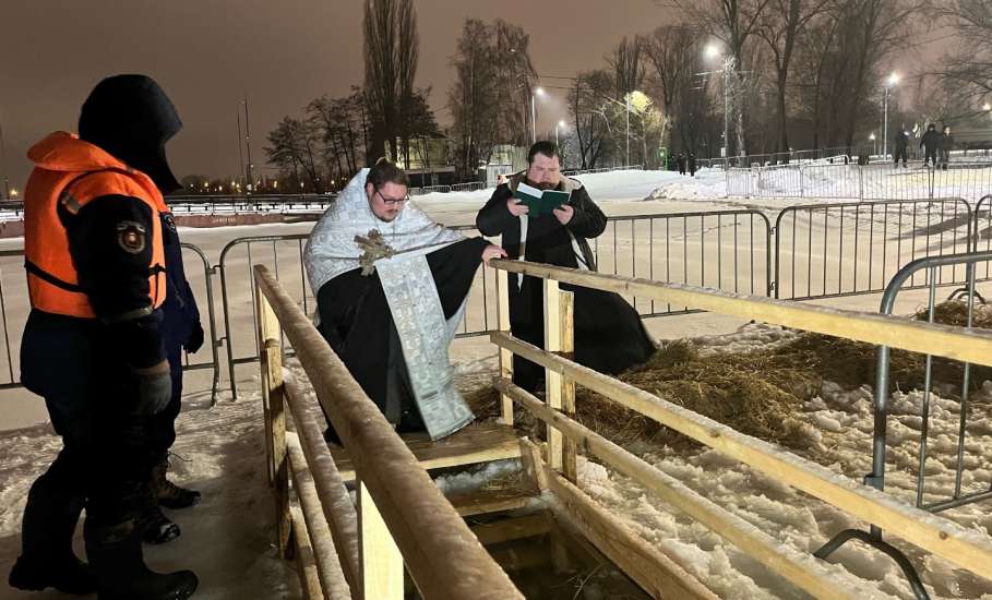 В Липецкой области жители окунулись в Иордань