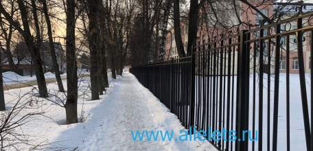 В Ельце до сих пор не все тротуары посыпаны песком! Перед школой сплошной лёд!
