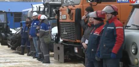 В Ельце провели ежегодный смотр сил и средств, привлекаемых во время весеннего паводка