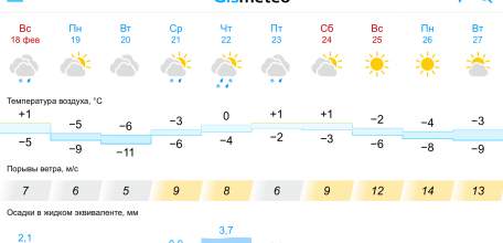 Прогноз погоды в Ельце на 10 дней